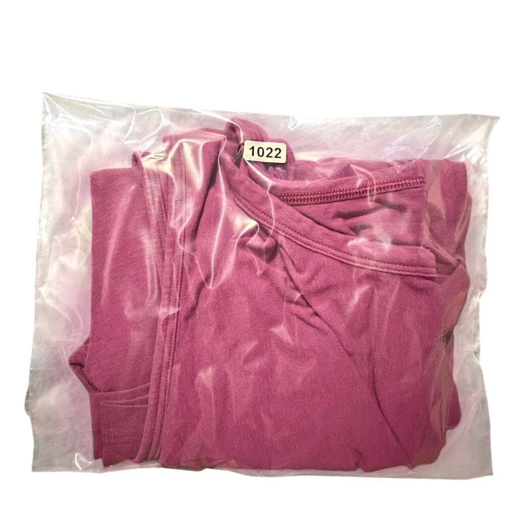 Lululemon magenta purple top fits like sz 6 runched at stomach cute yoga summer - Picture 7 of 7